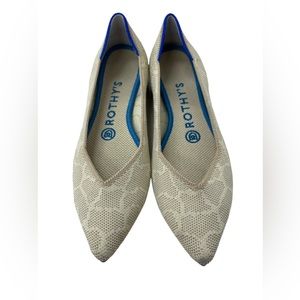 Rothy’s Sahara Gold point toe flats size 6.5 giraffe print